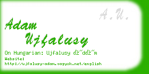 adam ujfalusy business card